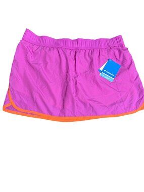 Columbia Womens Omni Freeze Zero Running Skort Skirt Shorts Purple Orange XL NWT